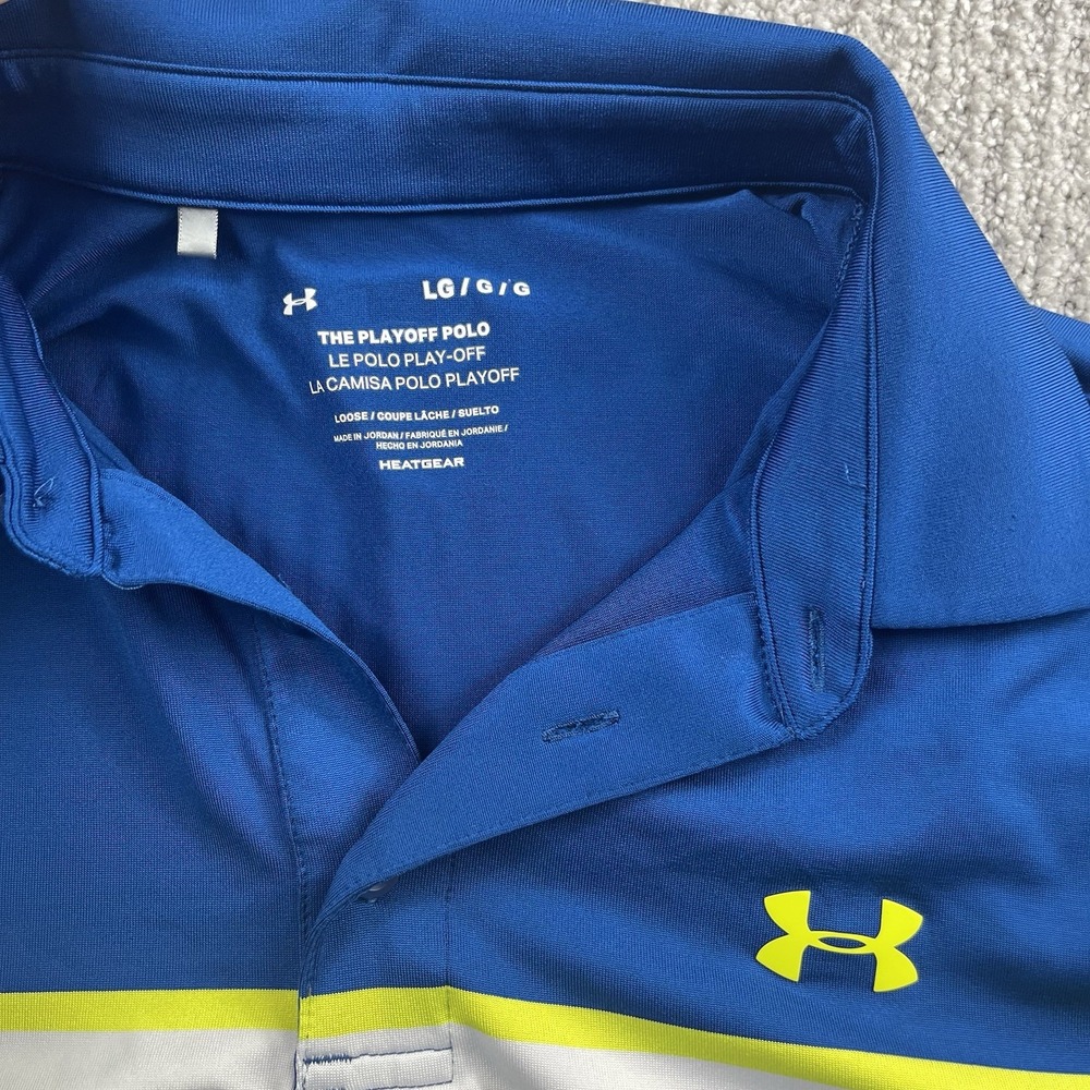 Lot of 6 Under Armour Golf Polo Shirts Men's Large Playoff Iso-Chill Performance - Picture 12 of 14